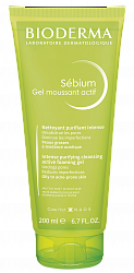 Себиум Очищающий гель для умывания интенсивного действия Гель Актив Bioderma Sebium Gel Moussant Actif 