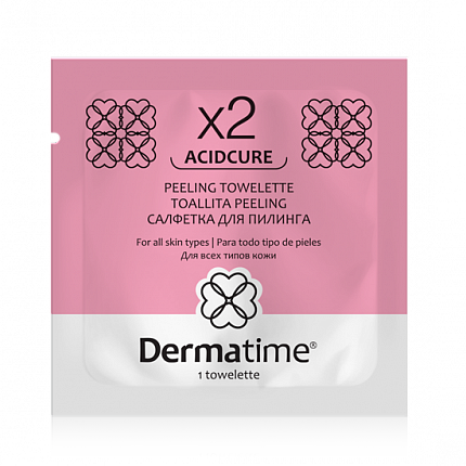 Dermatime ACIDCURE X2 Peeling Towelette Салфетка для пилинга, 1 шт
