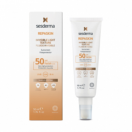 Sesderma REPASKIN INVISIBLE LIGHT TEXTURE Facial sunscreen SPF 50 Средство солнцезащитное, 50 мл