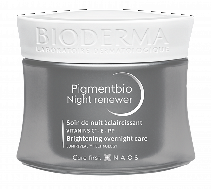 Bioderma Pigmentbio Пигментбио Осветляющий и обновляющий ночной крем, 50 мл