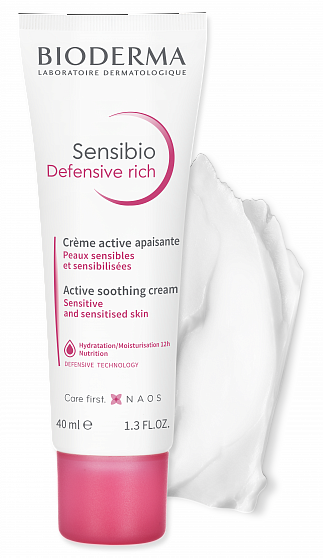 Bioderma Sensibio Defensive Сенсибио Насыщенный крем для чувствительной кожи, 40 мл