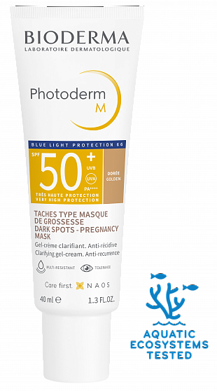 Bioderma Photoderm Фотодерм cолнцезащитный крем-гель M SPF50+ Темный оттенок, 40 мл