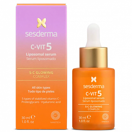 Sesderma C-VIT 5 Liposomal serum Сыворотка липосомальная с комплексом витамина С (5 типов), 30 мл