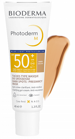 Bioderma Photoderm Фотодерм cолнцезащитный крем-гель M SPF50+ Темный оттенок, 40 мл