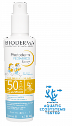 Фотодерм Солнцезащитный детский спрей Bioderma Photoderm Pediatrics spray SPF50+ 