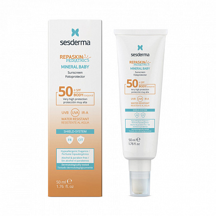 Sesderma REPASKIN PEDIATRICS Mineral baby sunscreen SPF50 Крем солнцезащитный для детей SPF50, 50мл 