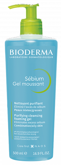 Bioderma Sebium Себиум Очищающий гель, 500 мл