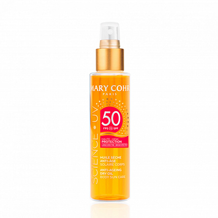 Mary Cohr Солнцезащитное "сухое" масло для тела SPF 50 - Huile Sèche Anti-Âge Corps SPF 50, 150 мл