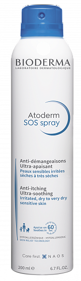 Bioderma Atoderm SOS spray Атодерм SOS cпрей, 200 мл