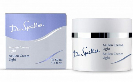 Dr. Spiller Azulen Cream Light Лёгкий успокаивающий крем с азуленом для чувствительной кожи, 50 мл